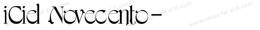 iCiel Novecento字体转换
